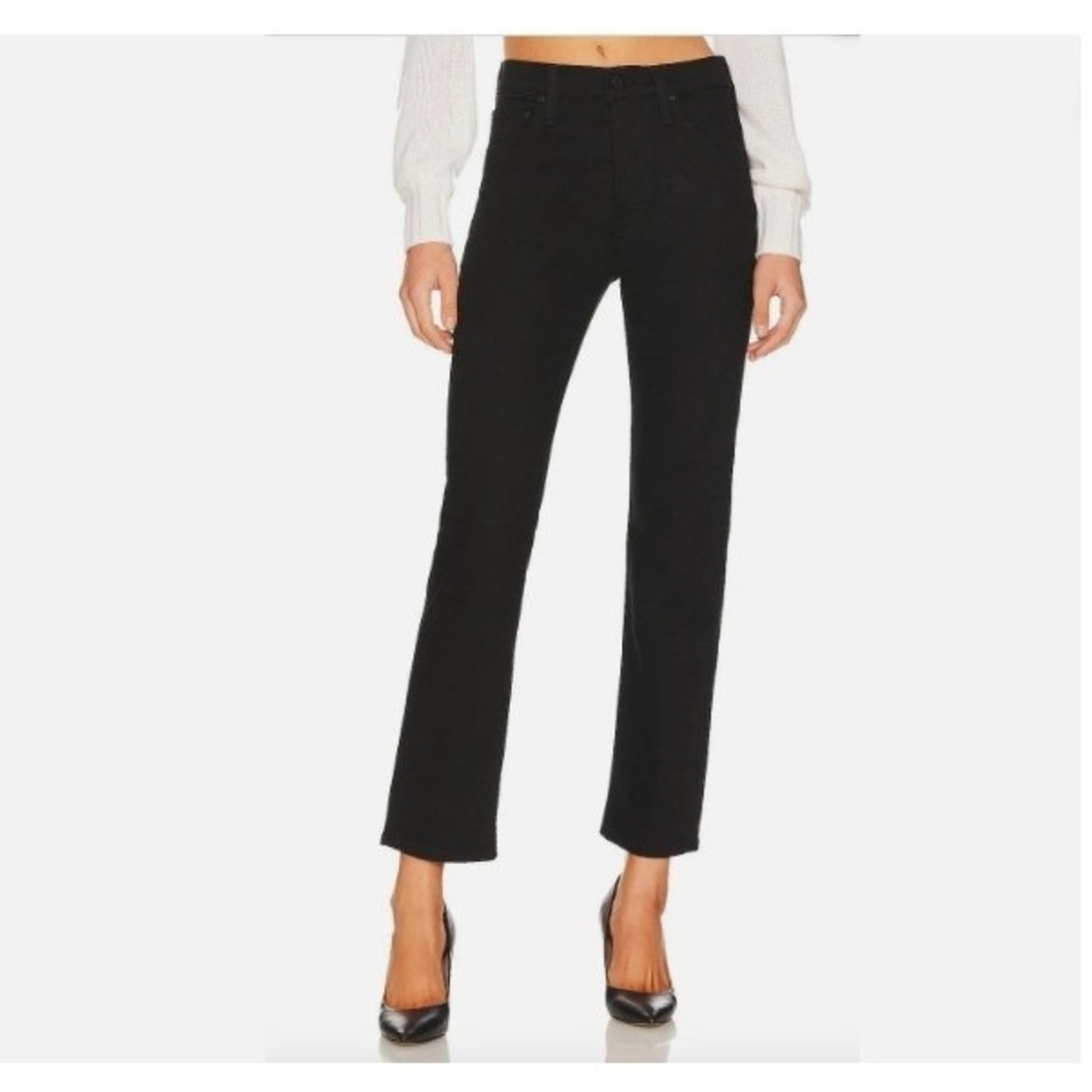 Mother The Tomcat Ankle Button Fly Jeans, Color Lasting Impression/Black, Sz 24